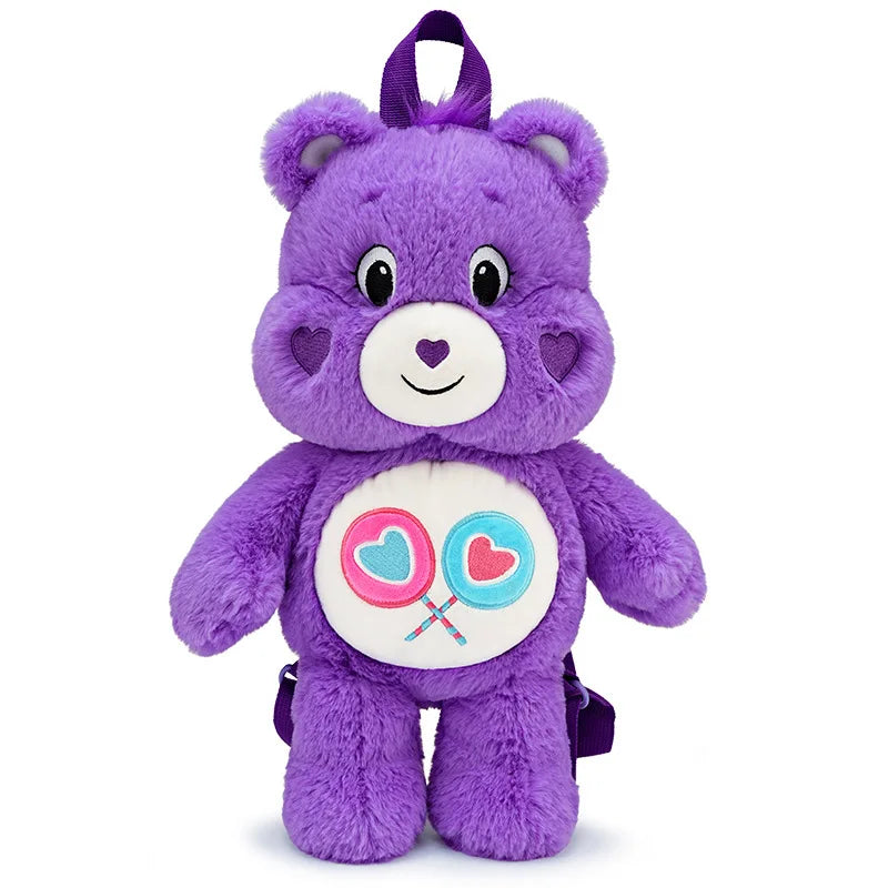 40CM Care Bears Plush Backpack Stuffed Toys Cute CareBears Dolls Children Schoolbag Girls Soft Soothing Birthday Christmas Gifts