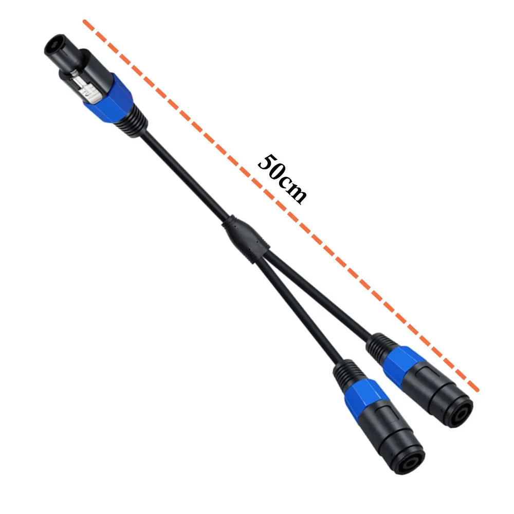 Speakon Splitter 1 To 2 Splitter Y Cable Speaker Break Out Cable Speakon Female Male To Dual Male Extension SOUND Cable