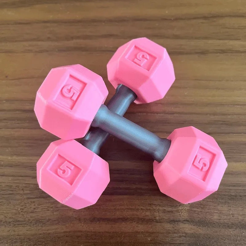 2 Pcs/set Toy Dumbbells Innovative Miniature Plastic Baby Dumbbell Set - Creative Toys for Toddlers
