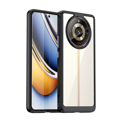 New Soft border + hard Acrylic back чехол Coque Case For Realme ( 11 Pro / 11 Pro+ / Narzo 60 Pro 5G ) Clear Cover Phone Cases
