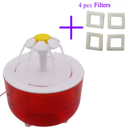 Pet Water Fountain with 4 Filters Auto Filter USB Electric Cat Drinker Bowl 1200mL Recirculate Filtring Cat Water Dispenser