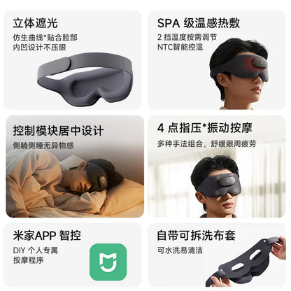 【New Product】xiaomi Mijia Massage Eye Mask for Eye Fatigue Relief, Heat Compress and Relaxation - A Thoughtful Gift