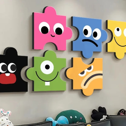 Dopamine Living Room Wall Art Cartoon Niche Poster Bedroom Hanging Painting Sofa Background Home Decor