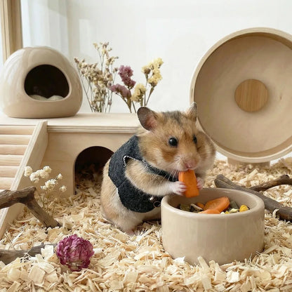 Cute Adorable Hamsters Apparel Skin-friendly with Buckle Cozy Pet Vest Warm Fabric Breathable Small Pets Clothing Photo Outfit