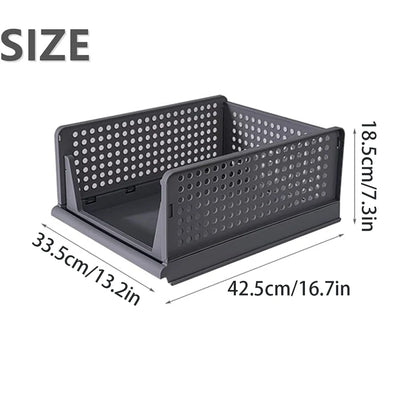 Clothing Storage Drawer, Large-capacity Foldable Storage Basket, Storage Box, Household Clothing Storage Drawer, Storage Shelf
