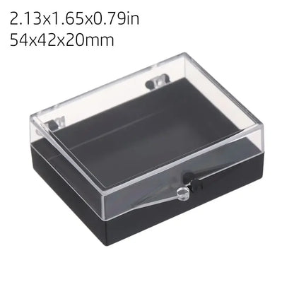 1Pcs Plastic Transparent Storage Box Small Items Sundries Jewelry Organizer Case Beads Container Pill Chip Box Tools Accessories