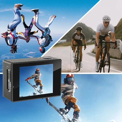 5K Dual-Screen Action Camera With WiFi Direct Connection Autofocus Waterproof Shooting LED Touchscreen And Remote Control Design
