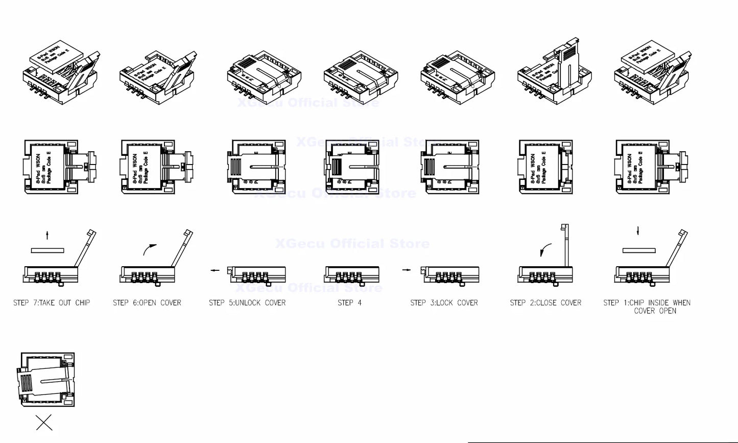 QFN8 MLF8 MLP8 WSON8 SON8  8060 6050  8*6  5*6 SMT Socket  SOP8 200mil IC socket  BIOS flash socket  top quality, made in Taiwan