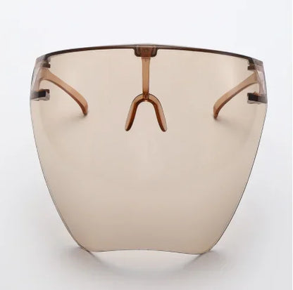 Full Face Sunglasses Mask Women Men Protective Faceshield Glasses Goggles Covered Spherical Lens Anti-Spray Cycling Sunglasses