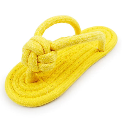 Pet Cotton Rope Slipper Knot Toy For Small Dogs Interactive Chew Toy Dental Clean Teeth Grind Tartar Control Non Toxic Dog Toys