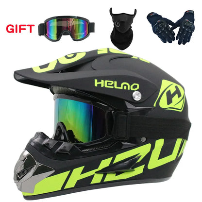 2019 New Flip Up Motorcycle Helmet Children motocross Off Road Helmet ATV Dirt bike Downhill MTB DH racing helmet.