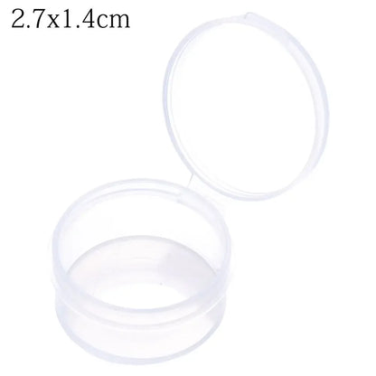 1Pcs Plastic Transparent Storage Box Small Items Sundries Jewelry Organizer Case Beads Container Pill Chip Box Tools Accessories