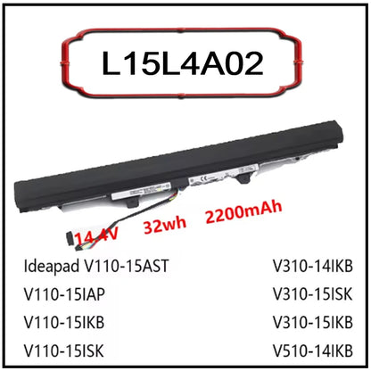 L15L4A02 Li-ion Laptop Battery for Lenovo L15C4E01 V310-14ISK V310-15ISK V110-14AST-15AST E42-80 E52-80 K42-80 V510-141KB New