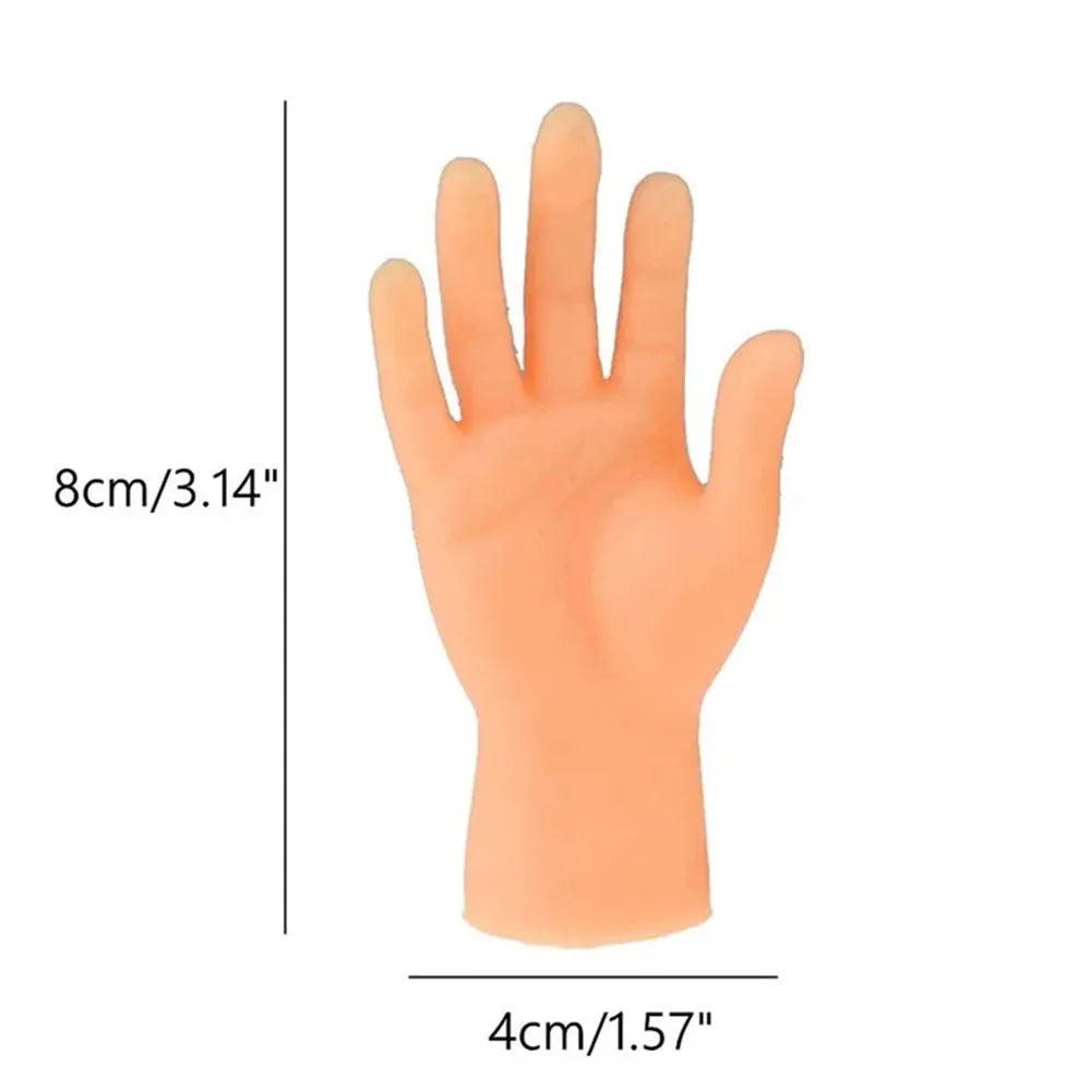 Adult Kid Novelty Toys Funny Mini Hands Creative Finger Fidget Toys Simulation Soft Small Hand Tease the Cat Pet Toy Simulation