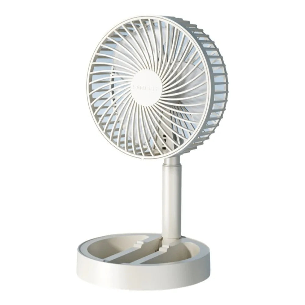 Portable Foldable Desktop Fan Adjustable Angle USB Powered USB Fan Quiet Operation Stable Stand Mini Electric Fan Dormitory