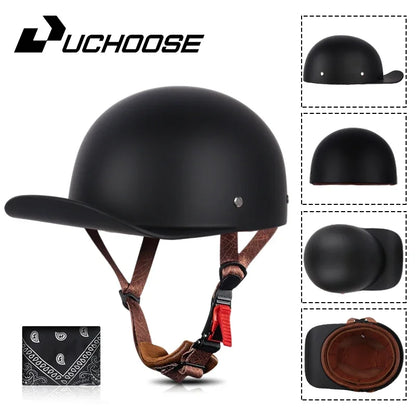 Motorcycle Helmet Electric Vehicle Riding Locomotive for Retro Half Helmet Four Seasons Universal Helmet Helmet