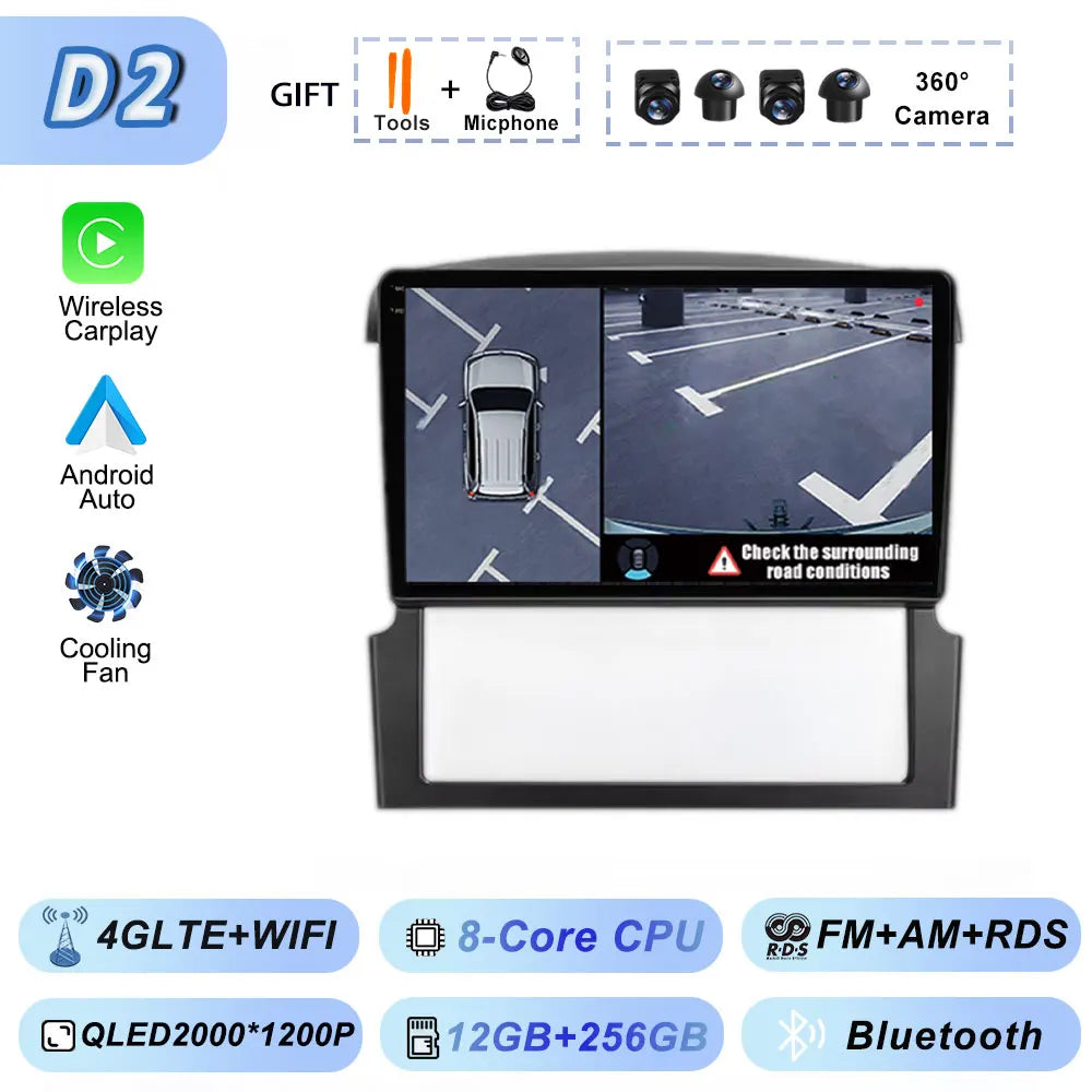 GPS Navigation for Kia Sorento BL 2002-2011 Car Radio Stereo Multimedia Video Player Android 15 Wireless Carplay Android Auto BT