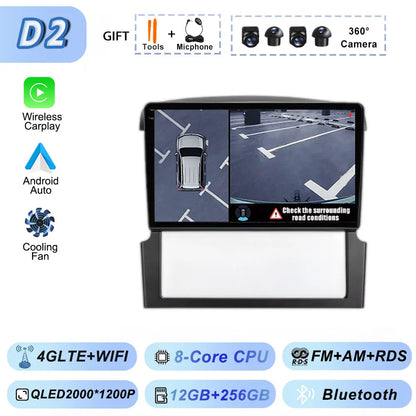GPS Navigation for Kia Sorento BL 2002-2011 Car Radio Stereo Multimedia Video Player Android 15 Wireless Carplay Android Auto BT