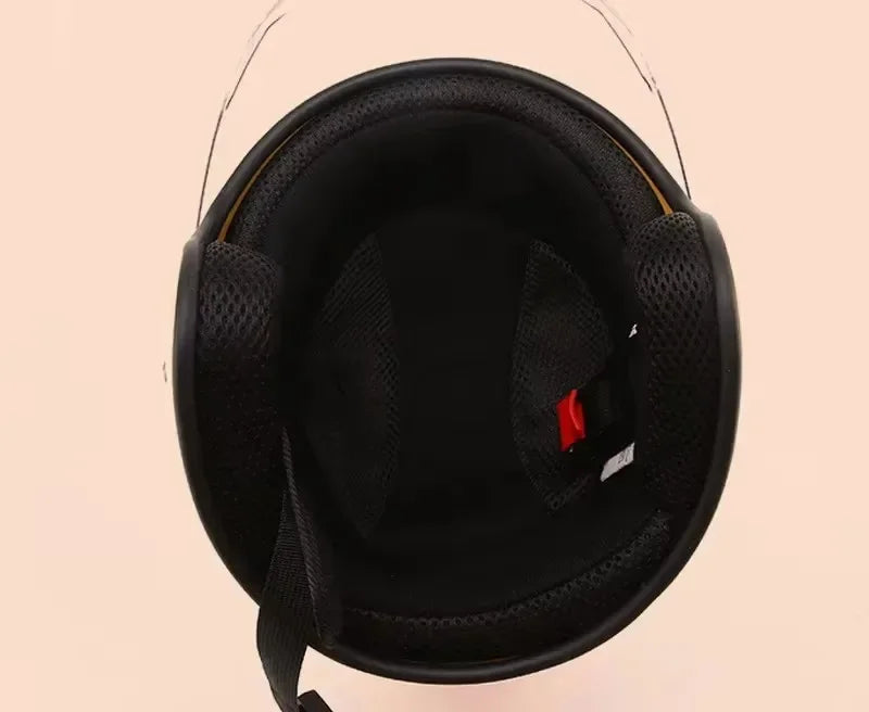 Motorcycle Helmet Men Woman Electric Riding Lens Helmet Four Seasons Comfortable Ventilation Adjustable Safety Helmet