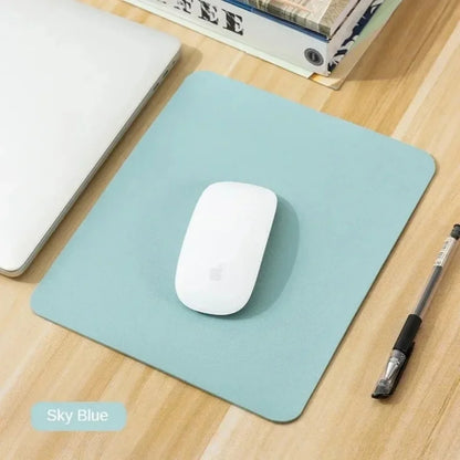Colorful Fashion Mouse Pad Small PU Mouse Pad Non-Slip Gaming Desktop Leather Mouse Pad Easy To Clean Keyboard Mat For PC Laptop