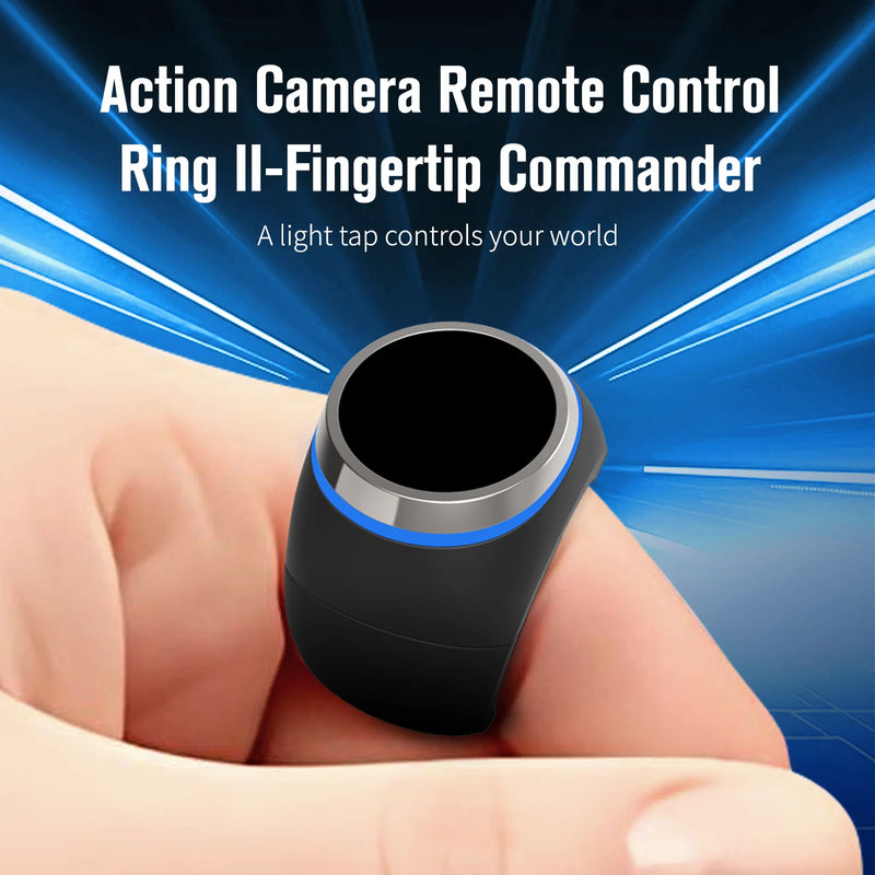Wireless Finger Remote for Action Cameras. Gesture control for one-click shoot & record. Equipped with 3 sizes
