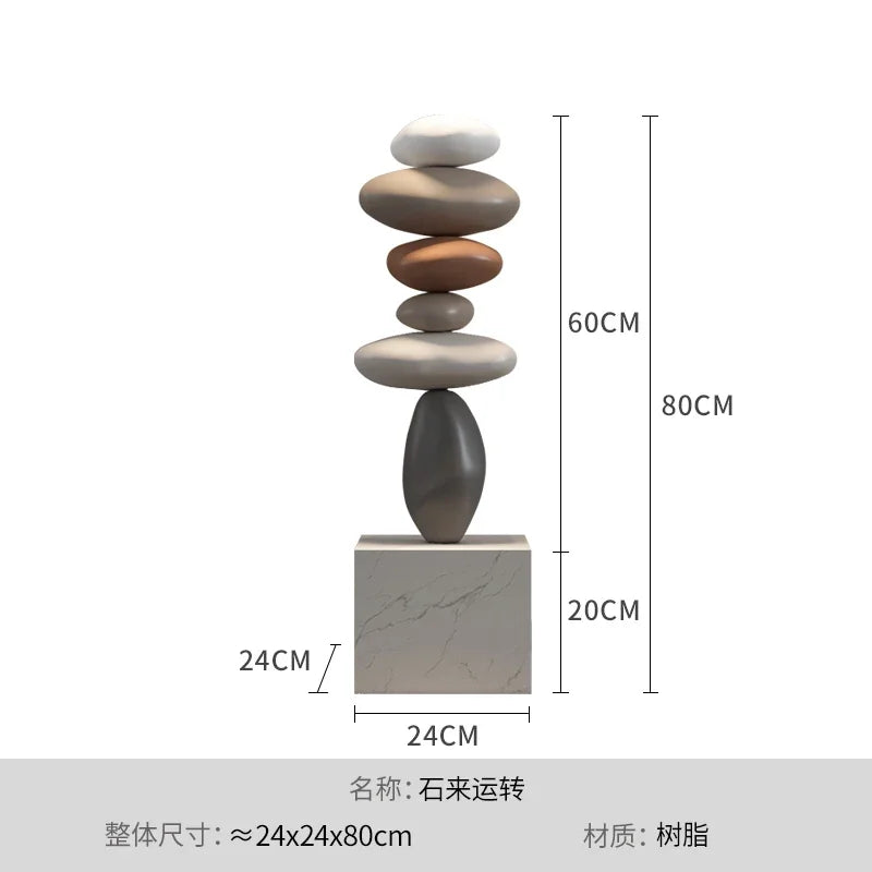 Home Decor Large Imitation Stone Floor Decoration Living Room Sofa TV Cabinet Home Decoration Creative Housewarming Gift