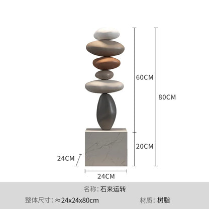 Home Decor Large Imitation Stone Floor Decoration Living Room Sofa TV Cabinet Home Decoration Creative Housewarming Gift