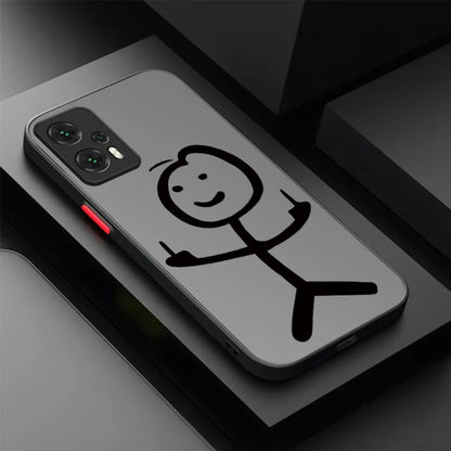 Flork Minimalist Comic Figurine Case for Xiaomi 14T 13T 12T 11T 10T 9T Pro Mi 14 13 12 10 11 Lite 5G NE Shockproof Full Cover