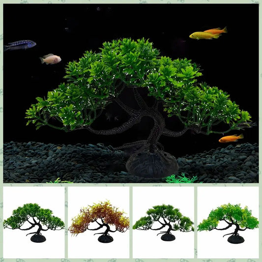 Plastic Artificial Pine Tree Underwater Plant Water Grass Simulated Plant Fish Tank Landscaping