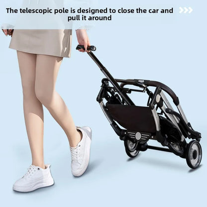 Pet Stroller Cats Dogs Carrier Wheels Supplies Portable Foldable Trolley Pet Outdoor Travel Products Accessories Dogs Stroller