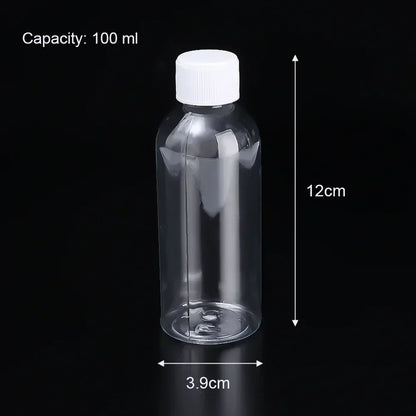 1/5/10Pcs Plastic Bottle Transparent Refillable Small Mouth Bottle Portable Sample Vials Cosmetic Containers for Lotion Creams