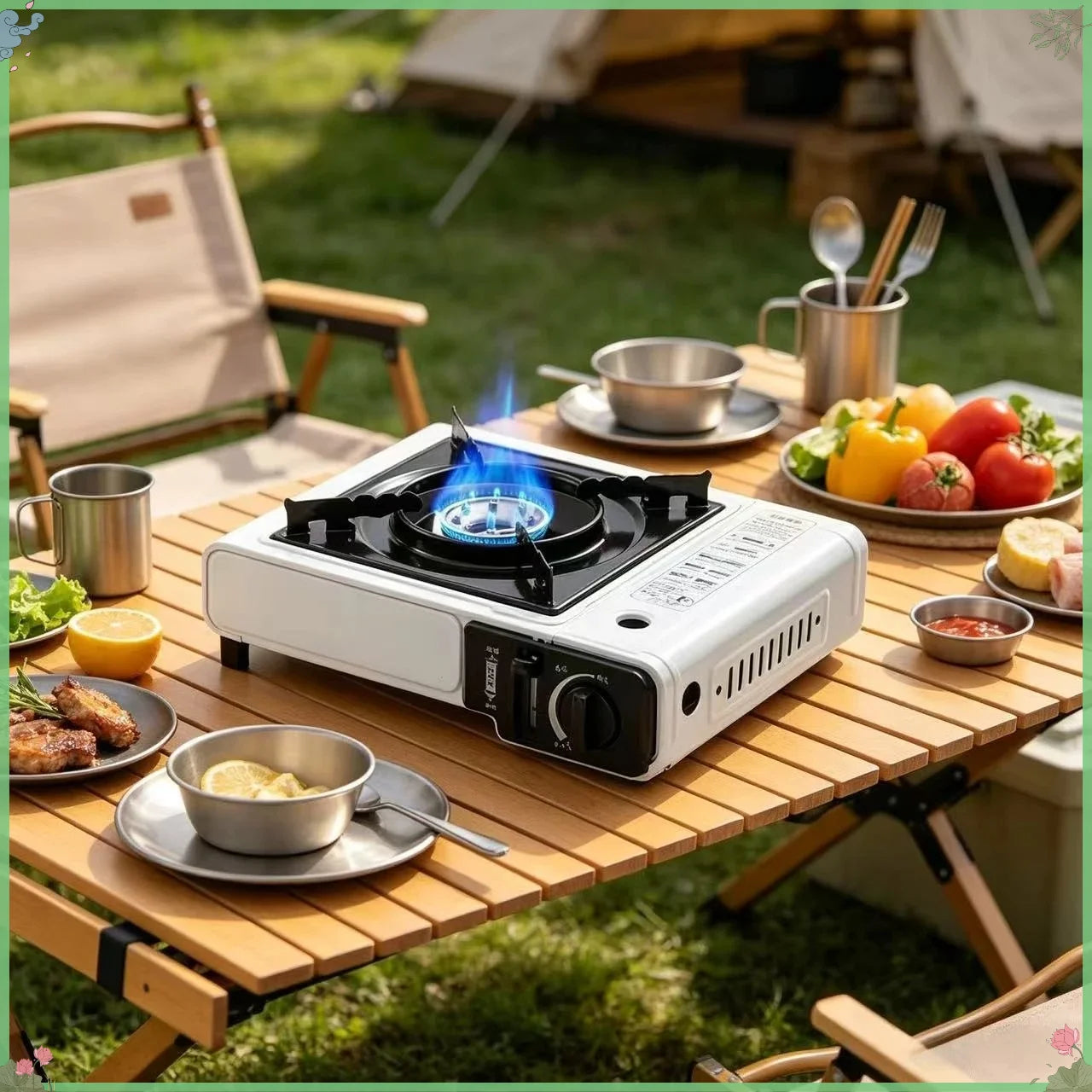 2026 Portable  Gas Stove Compact Design for Hot Pot BBQ Camping Cooking Outdoor Lightweight Cassette Stove