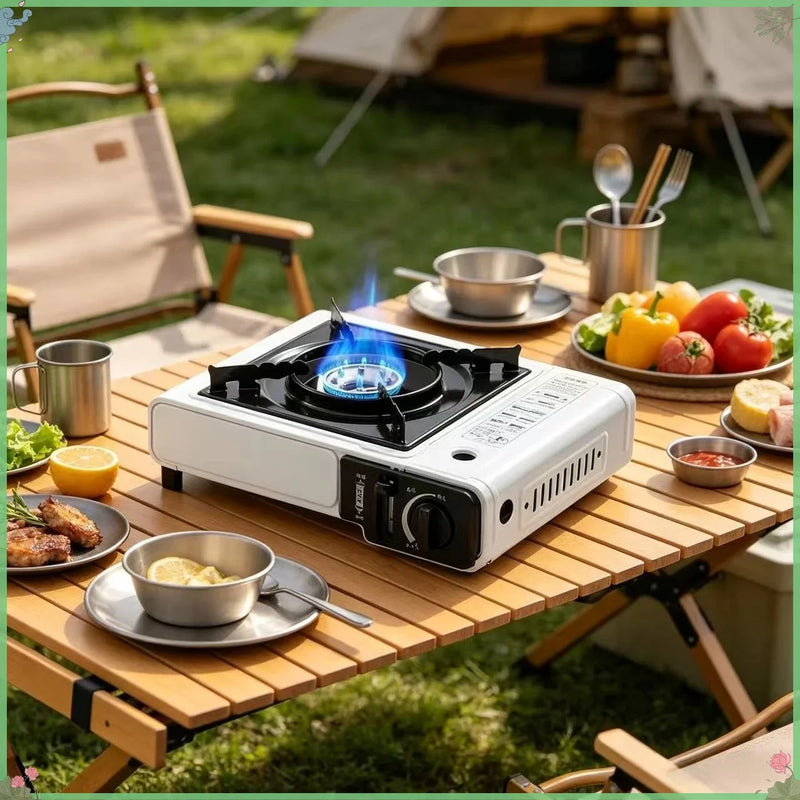 2026 Portable  Gas Stove Compact Design for Hot Pot BBQ Camping Cooking Outdoor Lightweight Cassette Stove