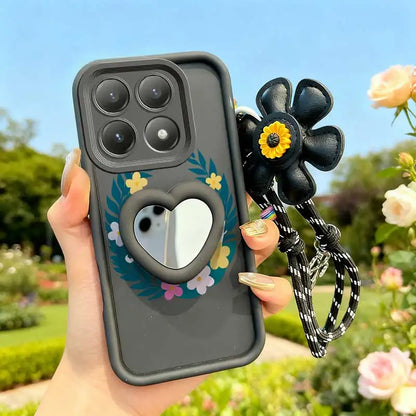 3pcs( Colorful garland  Phone Case+Lanyard+Craft Embellishments) for Xiaomi 15T/15TPro/14/14T/17Pro/14TPro/17 ProMax  Phone Case