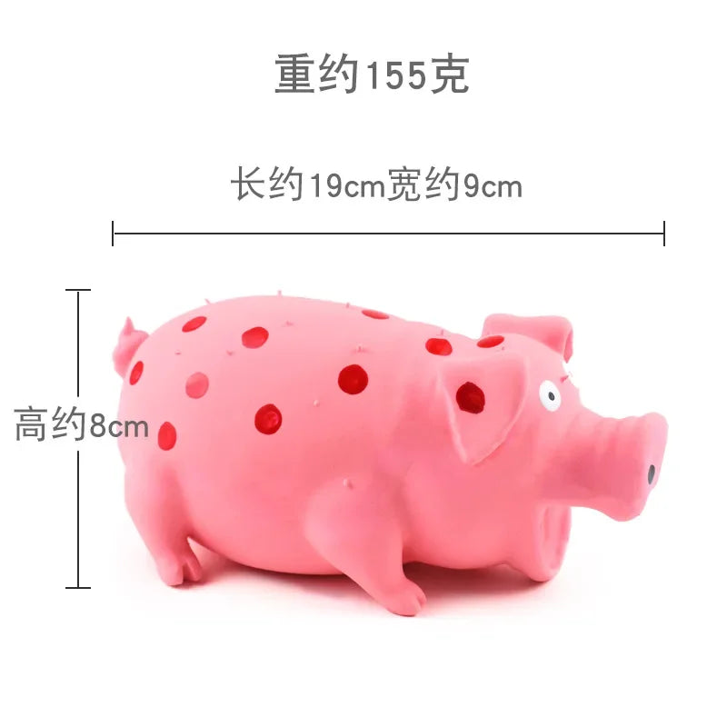 Pet Products Dog Accessories Pig Shaped Squeaking Dog Chewing Toys Cotton Latex Anti Bite Teeth Training Games Interactive Toys
