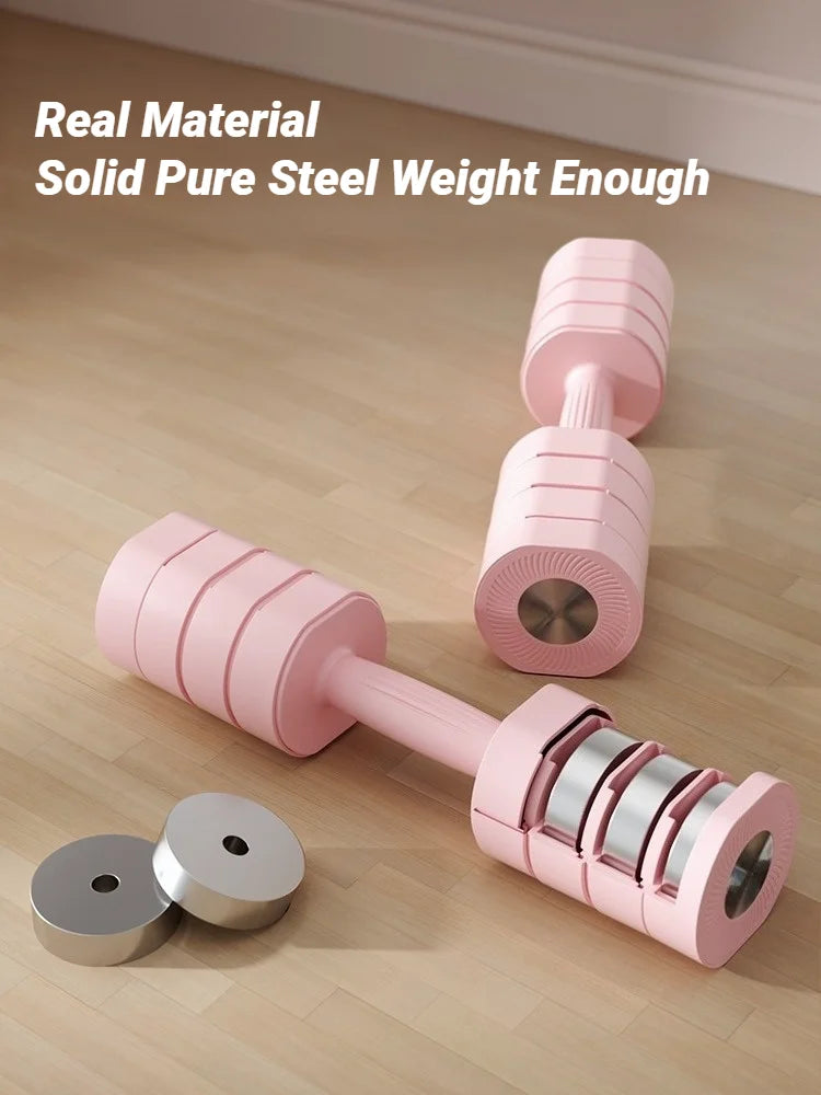 1Pair Adjustable 4In1 Dumbbell Set Ladies Fitness Home Small Thin Arm Weight Loss Equipment Dumbbells Multifunctional