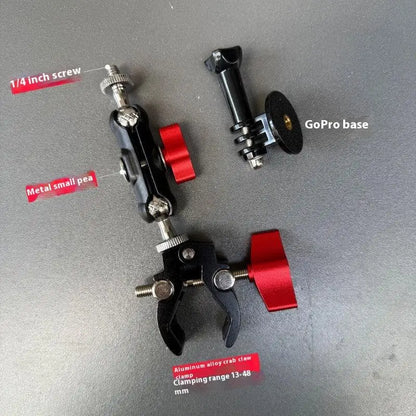 1Set Photography Accessories Camera Metal Super Clamp With Double Ball Head Magic Arm For  Monitor Light Mic Phone Mount