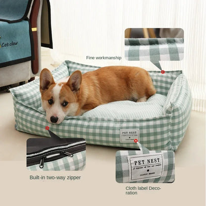 Bed For Dog Cats Puppy House Kennel For Indoor Dogs Small Medium Cat Pet Sofa Sleeping Bed Furniture Pet Supplies Accessories