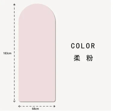 Anti Slip Custom Yoga Mats Eco Friendly Natural Rubber Oval Curve Pu Yoga Mat Arch Pill Shape Arched  Yoga Mat Thick 5mm