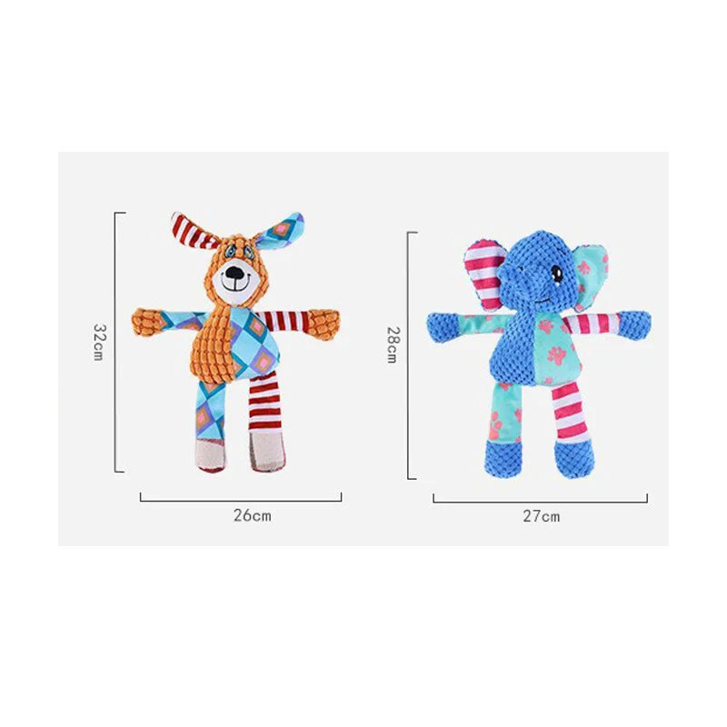 1/2 Pcs Pet Toys Dog Toys Plush Sound Toys Plush Biting and Grinding Resistant Cat Toys Pet Supplies Dog Toys