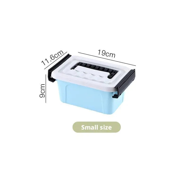 Plastic Storage Box with Cover Clothing Toy Organizer Baskets Multi-Purpose Colorful Stackable Containers Storage Bins Baskets