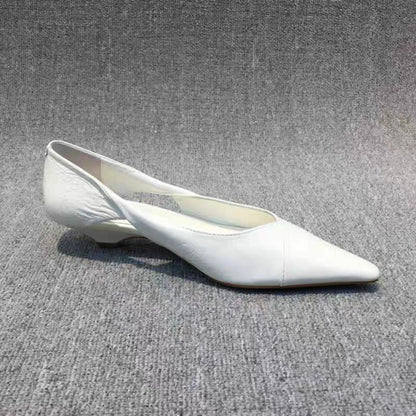 Shoes for Woman 2026 Comfortable Women's Summer Footwear Moccasins Blue Low Heel Elegant Pointed Toe High Quality Popular Young