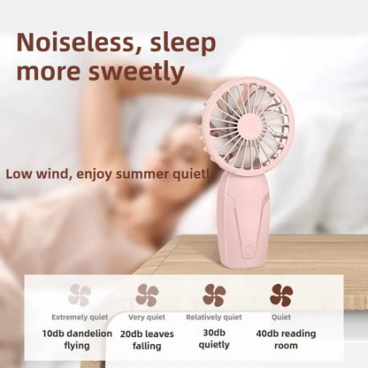 Portable Handheld Small Fan Lightweight Cute Appearance USB Rechargeable Mini Fan Summer Portable Mini Pocket Cooling Fans