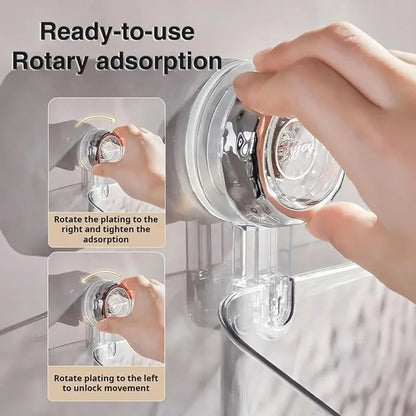 Shower Caddy Suction Cup Storage Rack Clear Acrylic Shower Shelves Glacier Water Ripples Corner Shelf For Bathroom Accessories