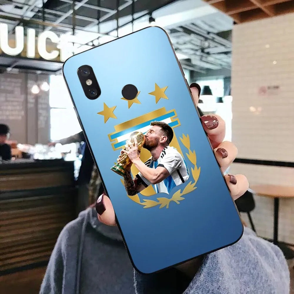 Football Superstar M-Messi 10 Print Phone Case For Xiaomi Mi 5X 8 9 10 11 12 lite pro 10T PocoX3pro PocoM3 Note 10 pro lite