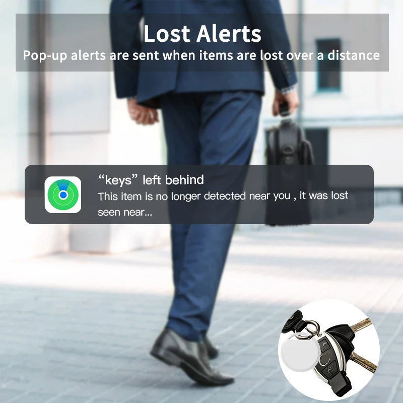 Airtag Bluetooth-GPS-Tracker IPX5 wasserdicht, Ortung, Taschen- und Schlüsselsuche, Anti-Verlust-Funktion, Smart Tag, Finder für iPhone, FIND MY