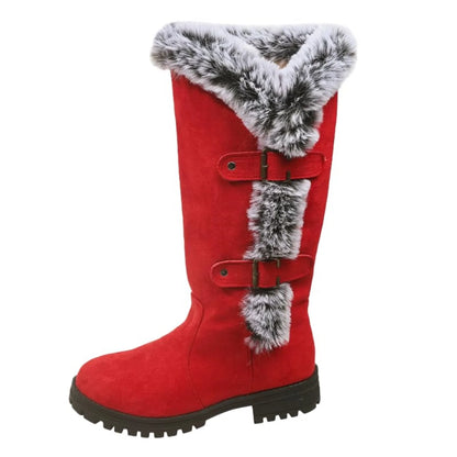 Women'S Boots Autumn Winter Solid Color Fashion High Quality Boots Round Toe Thick Bottom Boots Comfortable Outdoor Casual Boots