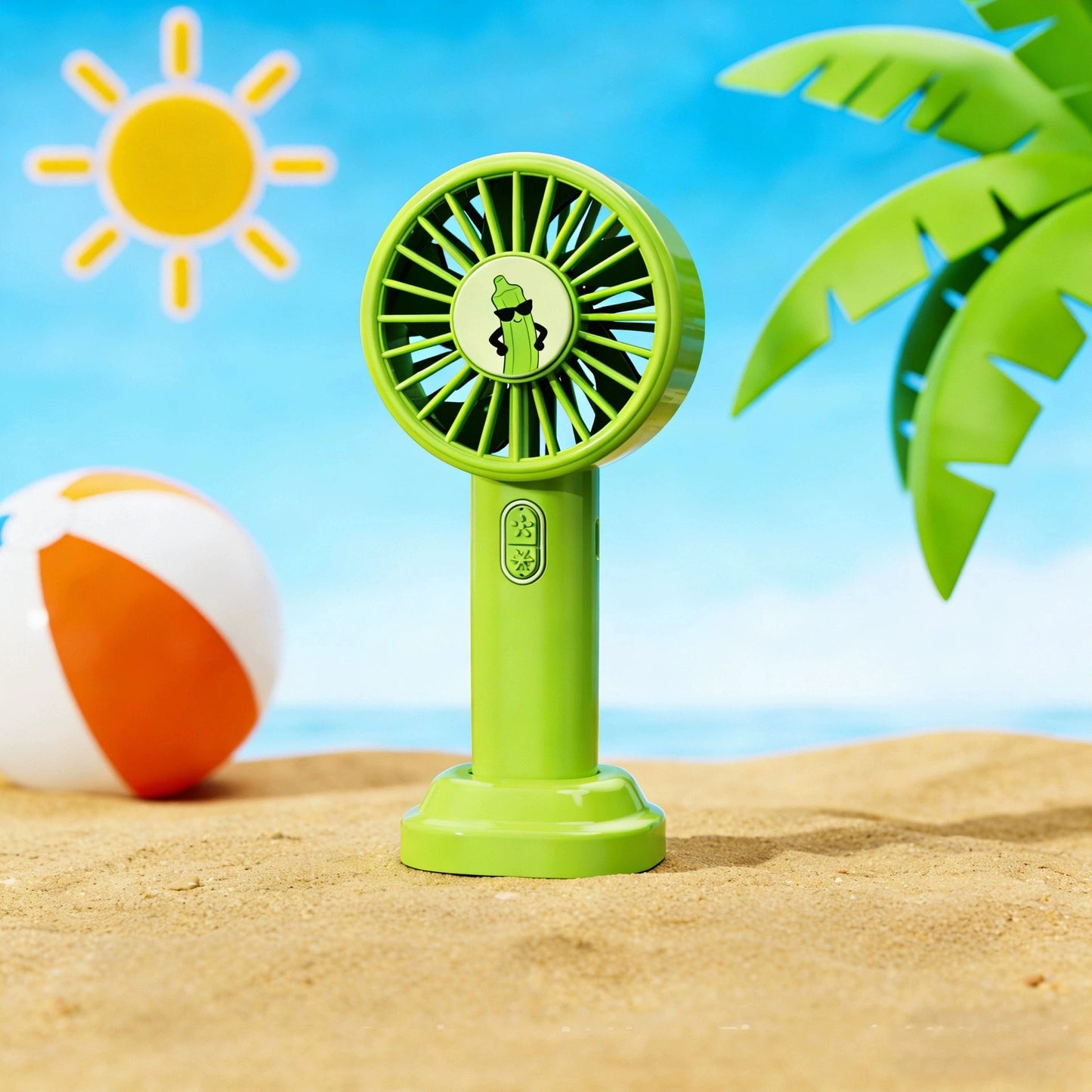 Portable Mini Handheld Fan Fruit Design Simple Fun 3-Speed Adjustable Rechargeable Summer  Cool Fan