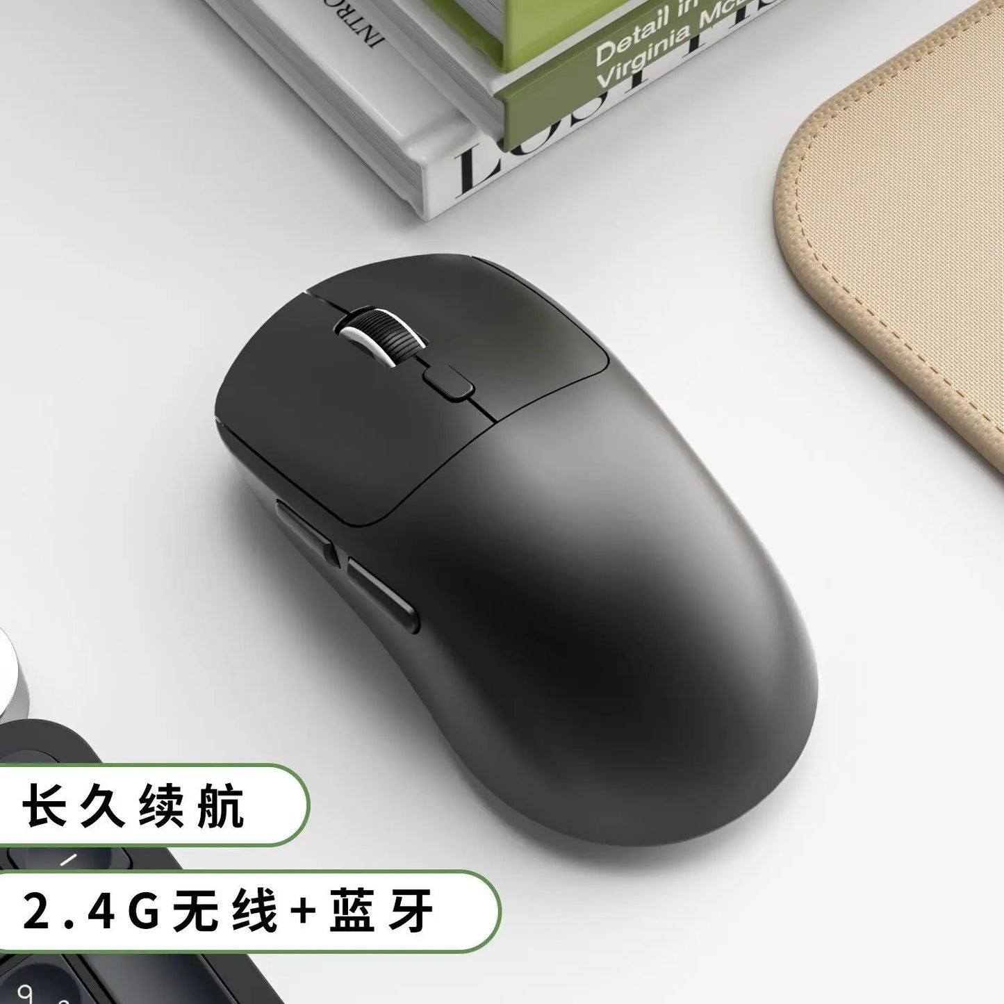 Lenovo Wireless Mouse Bluetooth-compatible  2.4G Three-Mode Rechargeable Ergonomic Office Gaming Silent Mouse For iPad PC Laptop
