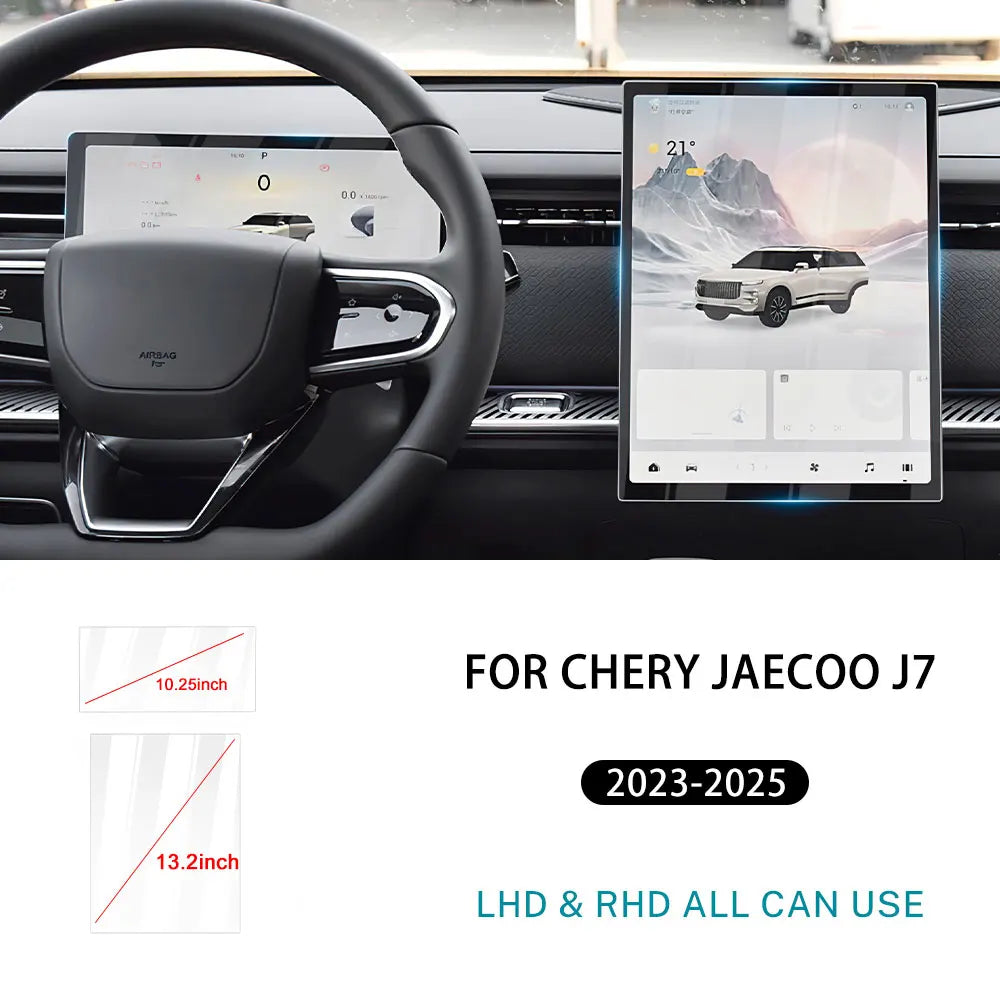 For chery Jaecoo J7/Chery Jaecoo 7 Phev 2023 2024 2025 2026 13.2inch 14.8inch Car GPS Navigation Dashboard Tempered Glass Screen